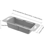 Panier de passoire extensible de cuisine de passoire pliable, passoire r�glable de fruits et de l�gumes ...