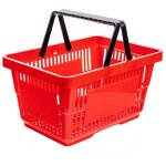 Panier � provisions h 22 cm l 30 cm p 43 cm capacit� 22 l rouge n