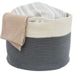 Panier de rangement  50x35 60l corbeille  linge en osier panier  jouets rond