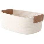 Panier de rangement en corde de coton tress�, organisateur pour salle de bain, cuisine, chambre et table ...