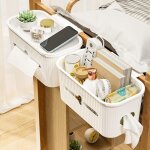 Panier de rangement  suspendre pour chevet, multifonction bote organisateur pour lit sac de rangement ...