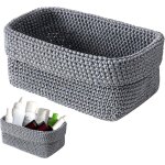 Paniers de rangement tress�s � la main ? petit panier organisateur naturel pour tiroir, salle de bain, ...