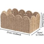 Panier de rangement tress�, organisateur d'objets divers, panier en cordelette, bo�te de rangement de ...