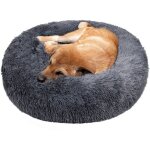 Panier rond chien coussin chat panier donut, panier chien lit pour chat chien extra - doux confortable ...