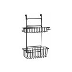 Panier suspendu flexi, 2 tages, organiseur  suspendre  un tiroir ou une porte de placard, convient ...