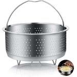 Rhg panier � vapeur, 304 acier inoxydable panier autocuiseur, panier vapeur, insert pour cuisson � vapeur ...