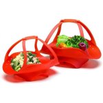 Panier vapeur pour l�gumes en gel de silice sans bpa, id�al pour les po�les pr�tes � cuire, lot de 2 ...
