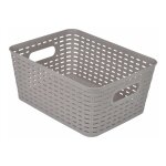 Pani�re � linge 'effet tress�' 9l taupe