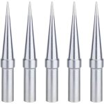 Panne � souder, 5 pi�ces pointe de fer � souder conico 0, 4 mm de remplacement, pointes de soudure cuivre ...