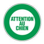 Panneau attention au chien - rigide �80mm - 4020020