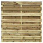 Panneau bois plein 180x180 cm ? sapin rouge ? cl�ture & brise - vue jardin