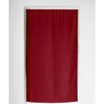 Panneau droit  ourlet passe tringle rouge 90x160 cm