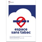 Signaletique. biz france - panneau 'espace sans tabac' ? dcret 2025 - 582 ? adhsif ? format 15x21 cm ...