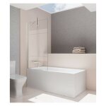Gme - panneau fixe baignoire fix 8 mm mesure: 150x85 cm, d�cor�: frost plus