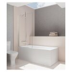 Gme - panneau fixe baignoire fix 8 mm mesure: 150x85 cm, d�cor�: transparent