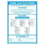 Panneau informatif soins aux �lectris�s ? signalisation s�curit� �lectrique ? aluminium 210 x 300 mm