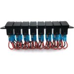 Panneau d'interrupteurs à bascule 8 positions pour bateau, panneau led étanche 12 v / 24 v pour camping ... Panneau d'interrupteurs à bascule 8 positions pour bateau, panneau led étanche 12 v / 24 v pour camping ...