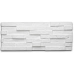 Panneau mural � d�corer sierra 3d - relief - aspect briquette - polystyr�ne - blanc - 20 x 50 cm - 14 ...