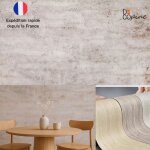 Panneau mural souple effet travertin beige en pierre naturelle ? decopine ? 60x120 cm ? lot de 4 ? 3, ...
