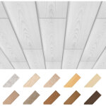 Hexim ? dalle de plafond en polystyr�ne xps ? 12 pi�ces de 1000 x 167 mm ? motif h�tre clair ? isolation ...