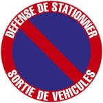 Panneau - rond - signal�tique - d�fense de stationner - interdit de stationner