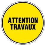 Panneau de signalisation attention travaux - 300 mm - novap