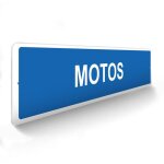 Panneau de signalisation pour parking  motos - 48 x 10 cm