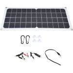 Panneau solaire 10w avec double port usb pour camping - car, bateau, avion et satellites