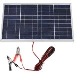 Panneau solaire 12 v 10 w avec contr�leur portable et pinces crocodile ? kit �nergie solaire rechargeable ...