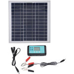 Panneau solaire carr� 100w kit chargeur contr�leur pour camping - car caravane