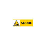 Panneau soude (c0470) - adhésif - 210 x 75 mm Panneau soude (c0470) - adhésif - 210 x 75 mm