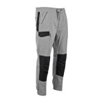 Lma - pantalon jogging molleton crypto taille l gris chin / noir lastique