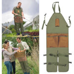 Pantalon de protection de jardin avec fonction tablier, tablier de jardin multipoches pour la cueillette, ...