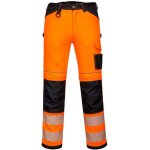 Pantalon de travail haute visibilit� hv stretch renforc� holster femme pw3 portwest orange / noir 38