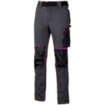 U - power - pantalon de travail stretch multipoches femme atom - gris / fuchsia m - fr (42) - eu (48) ...