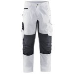 Pantalon de travail stretch pour peintre 1095 - blanc / gris fonc s - fr(40) - se(c46) - longues