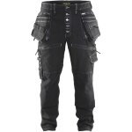 Blaklader - jean de travail slim x1900 artisan cordura stretch 1999 - noir - 42 - jambes longues