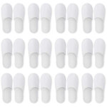 Pantoufles jetables d'h�tel, 12 paires de pantoufles jetables antid�rapantes portatives pantoufles spa, ...