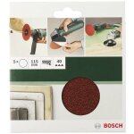 Papier abrasif pour plateau de pon�age non perfor� bosch accessories 2609256b47 grain 60, 120, 180 (�) ...