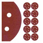 Papier abrasif velcro pour meuleuses, perceuses, disques, 150 mm, p180 x10 Papier abrasif velcro pour meuleuses, perceuses, disques, 150 mm, p180 x10