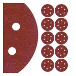 Papier abrasif velcro pour meuleuses, perceuses, disques, 150 mm, p220 x10 Papier abrasif velcro pour meuleuses, perceuses, disques, 150 mm, p220 x10