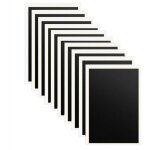 Papier de marquage gravure laser, 10 pices couleur laser pour graveur 15, 4 x 10, 6 pouces noir cramique ...
