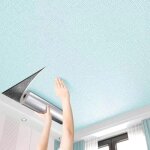 Papier peint autocollant imperm�able pour plafond, 50 cm x 5 m, carreaux de plafond, 3 mm d'�paisseur, ...