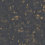 As creation - papier peint chic noir et dor� aspect cr�pi | tapisserie moderne noire & dor�e id�ale salon| ...