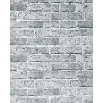 Edem - papier peint design vintage rustique 583 - 26 aspect mur de briques bricks brix gris granit