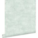Estahome - papier peint effet béton vert menthe pastel clair Estahome - papier peint effet béton vert menthe pastel clair