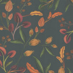 Papier peint floral profhome 782112 papier peint intiss� gaufr� � chaud lisse avec des ornements floraux ...