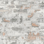 Bricoflor - papier peint imitation pierre | papier peint brique gris | papier peint mur de pierre - 10, ...