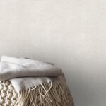 Boutique - papier peint intiss� double largeur uni brillant 1005 x 106cm blanc cass� - blanc cass�