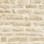 Bricoflor - papier peint moderne chambre d'ado | papier peint brique beige clair | tapisserie tendance ...